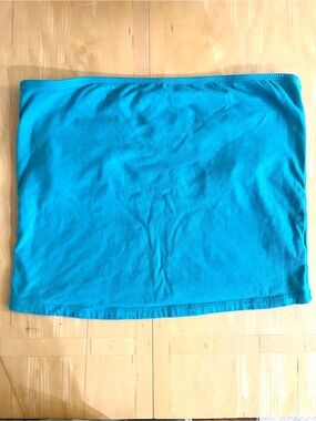 Old Navy Teal Strapless Tube Crop Top